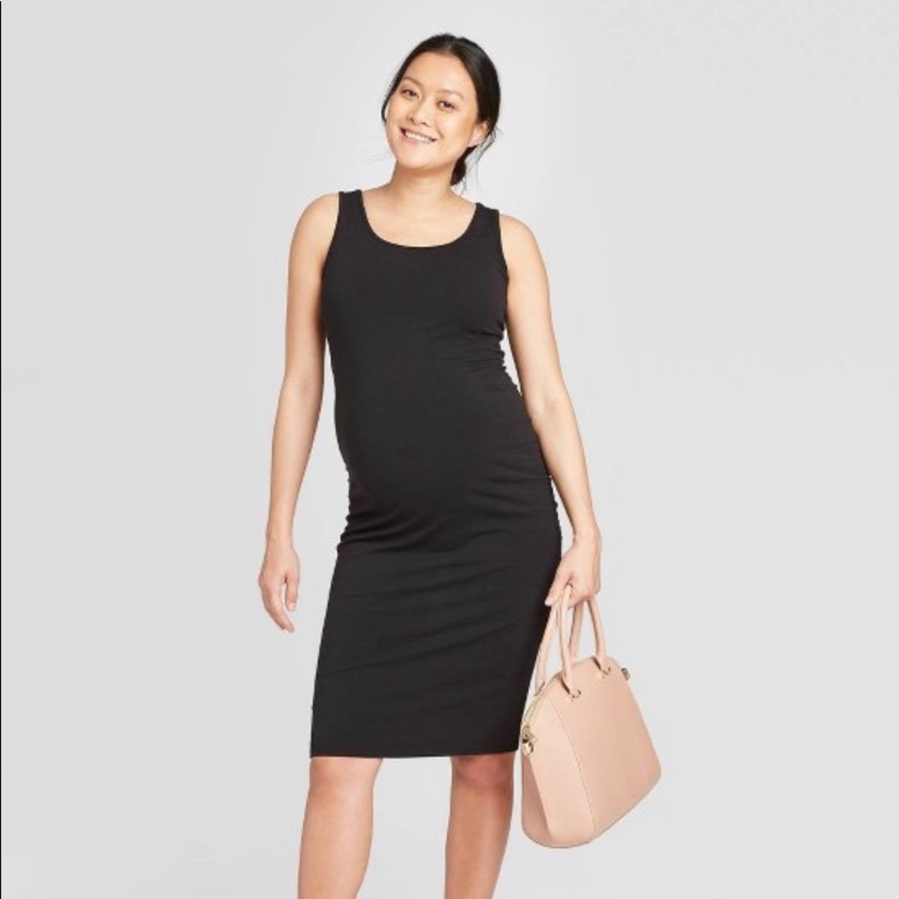 Maternity - Old Navy black tank top dress
